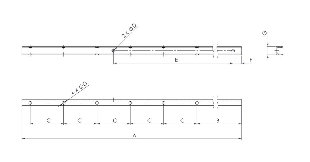 Cruceta Metalica Vela MN 115